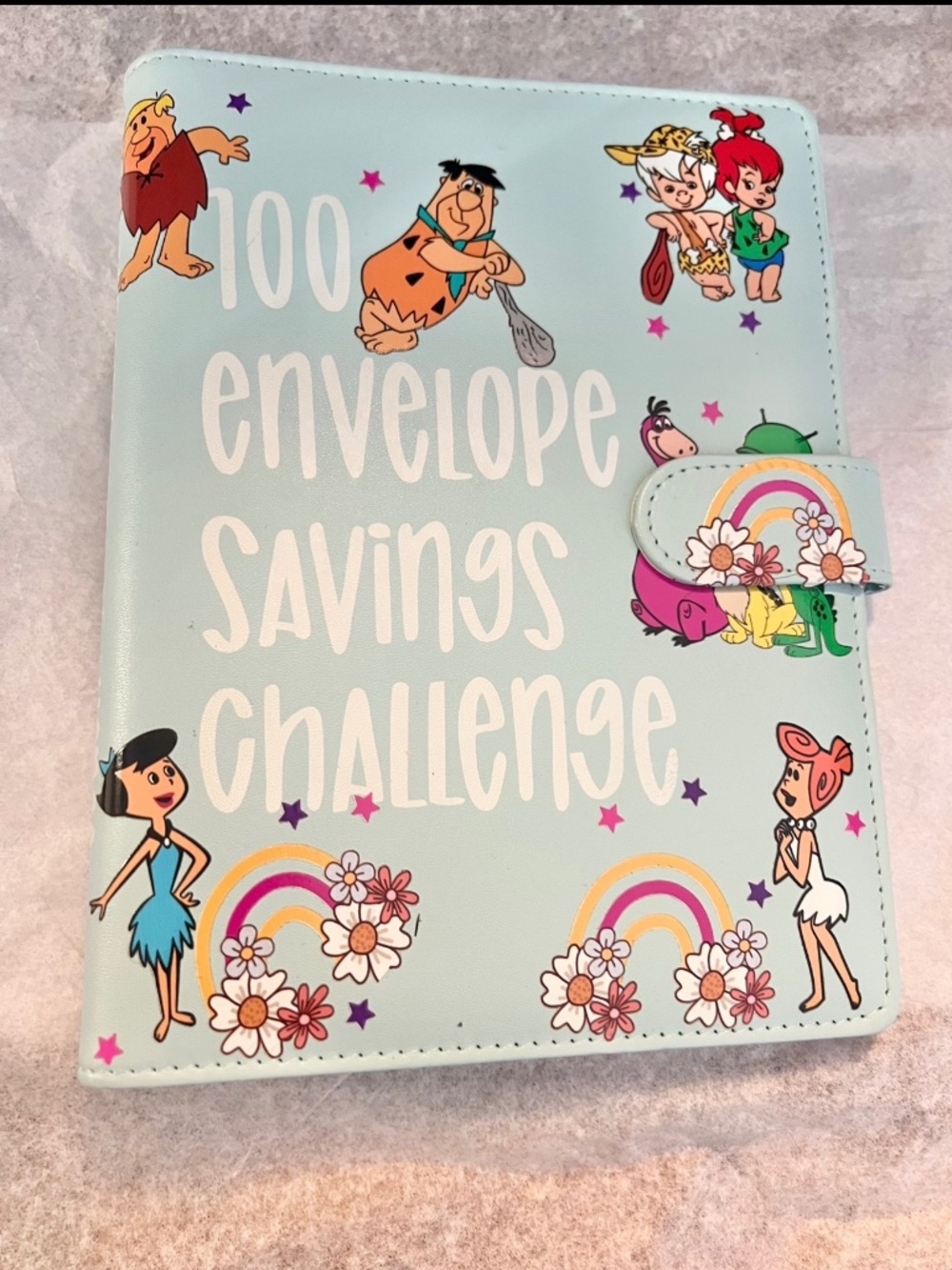 Flintstones 100 Envelope Savings Challenge Book